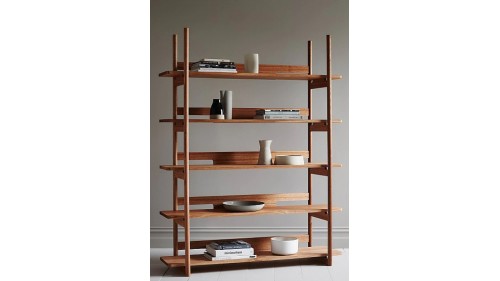 ESTETİK MASİF AHŞAP KİTAPLIK