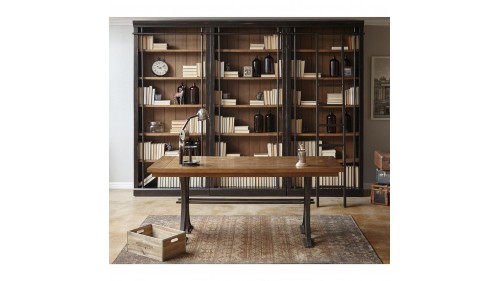 MASİF AHŞAP ŞIK KİTAPLIK