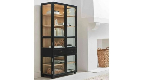 MASİF VE METAL KİTAPLIK VİTRİN