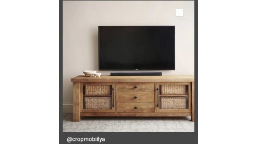 MASİF AHŞAP RUSTİK TV ÜNİTESİ