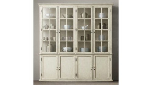 MASİF AHŞAP ESKİTME KAPAKLI KÜTÜPHANE MODELİ - FU855