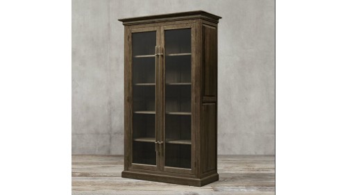 MODERN TASARIM ESKİTME MASİF AHŞAP KİTAPLIK - FU857