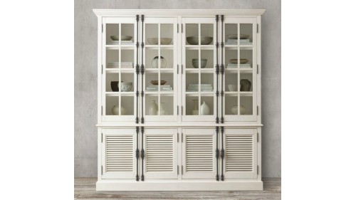 BEYAZ ESKİTME AĞAÇ KİTAPLIK MODELİ - FU871