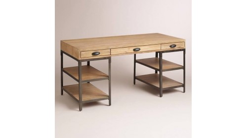 MASİF  AHŞAP ESKİTME ÇALIŞMA MASALARI - FU289