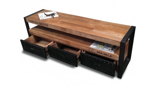 AHŞAP ESKİTME TV SEHPA - FU962