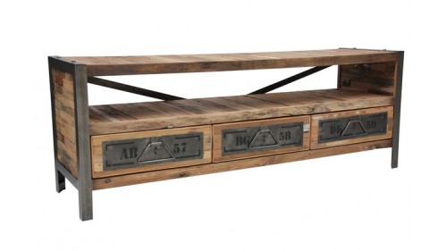 EKONOMİK ESKİTME AHŞAP TV ÜNİTESİ MODELİ- FU978