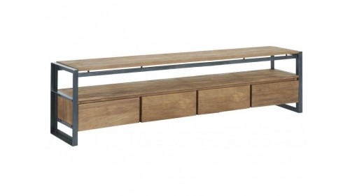 METAL AYAKLI AHŞAP ESKİTME TV SEHPASI - FU220 METAL AYAKLI AHŞAP ESKİTME TV SEHPASI - FU220