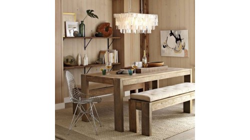 MASİF AĞAÇ ESKİTME YEMEK  MASA MODELİ - FU276