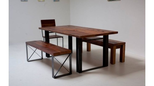 CEVİZ RENGİ AHŞAP ESKİTME YEMEK MASASI - FU268 CEVİZ RENGİ AHŞAP ESKİTME YEMEK MASASI - FU268