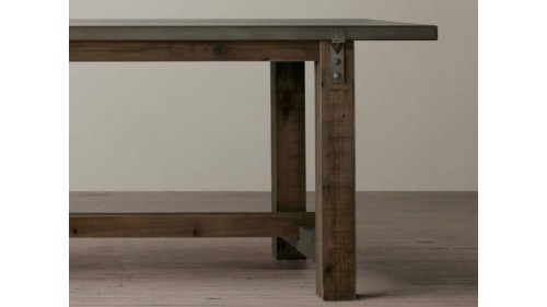 ESKİTME AHŞAP FRANSIZ YEMEK MASASI - FU313 ESKİTME AHŞAP FRANSIZ YEMEK MASASI - FU313