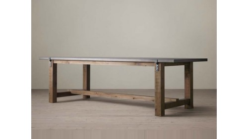 ESKİTME AHŞAP FRANSIZ YEMEK MASASI - FU313