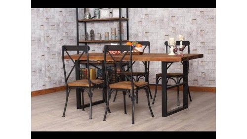 MASİF AHŞAP İNGİLİZ TASARIM YEMEK MASASI - FU242