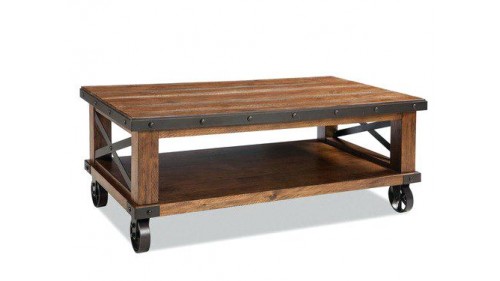 ENDÜSTRİYEL MASİF AHŞAP ESKİTME ORTA SEHPA - FU777 ENDÜSTRİYEL MASİF AHŞAP ESKİTME ORTA SEHPA - FU777