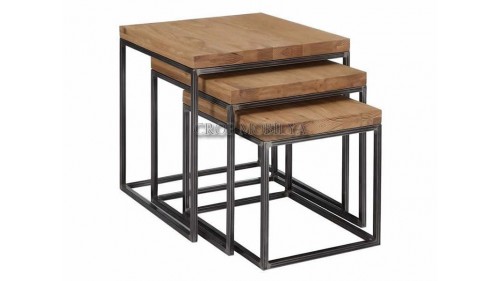 MASİF AHŞAP ESKİTME ZİGON SEHPA - FU041