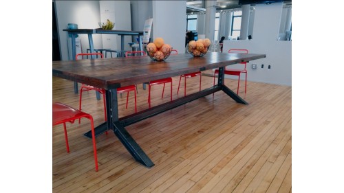 ENDÜSTRİYEL TASARIM MASİF AHŞAP MASA - OFS304