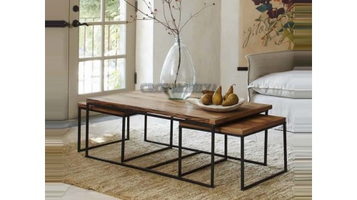 METAL AYAKLI MASİF AHŞAP 3 LÜ ORTA SEHPA SP322 METAL AYAKLI MASİF AHŞAP 3 LÜ ORTA SEHPA SP322