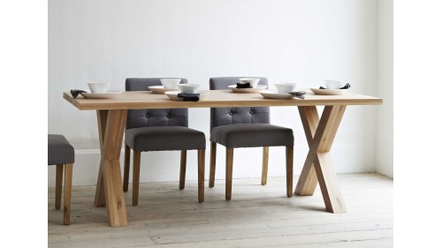 MASİF AĞAÇ ESKİTME MEŞE YEMEK MASASI - YM700