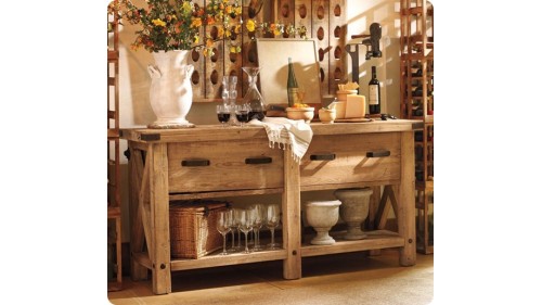 BANYO DOLABI MASİF AHŞAP ESKİTME  - BD135