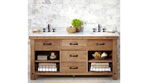 ÖZEL TASARIM AHŞAP BANYO DOLABI MODELLERİ TASARIMLARI  - BD140