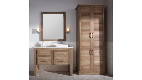 ESKİTME MASİF AĞAÇ BANYO DOLABI ÇEŞİTLERİ  - BD149