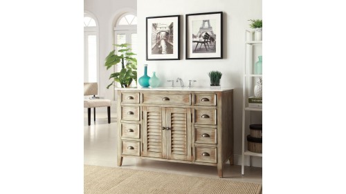 AHŞAP MASİF BANYO DOLABI ÇEŞİTLERİ  - BD108