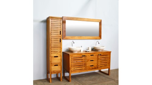 AHŞAP ÜRETİM BANYO DOLABI  - BD121