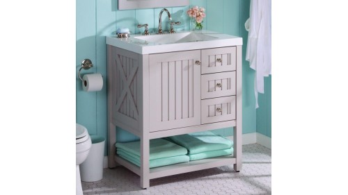 ESKİTME AHŞAP BANYO DOLABI TASARIMLARI - BD129