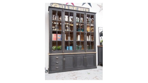 ÖZEL ESKİTME AHŞAP KİTAPLIK TASARIMI  - KT610