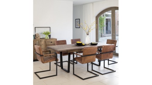 MODERN TASARIM MASİF AHŞAP YEMEK MASASI MODELİ  - YM206